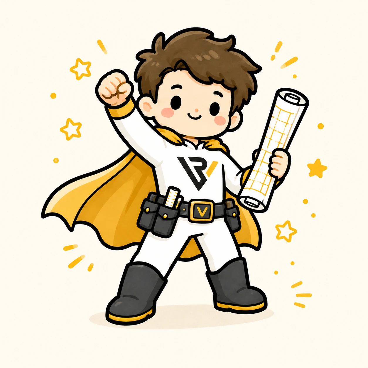 Revizo proofing mascot